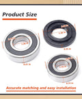 Tough As Nails Front Load Washer Tub Bearing Seal Kit Built Like Steel with size measurements for LG and Kenmore washers.
