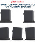 Pro Grade Studio Monitor Isolation Pads For 3 To 5 Inch Speakers High Density Acoustic Foam Risers Angled Sound Isolation angles