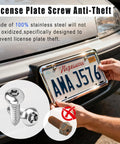 Lock Your Plates Down Super Tight With This Hella Durable Anti Theft License Plate Screws Kit featuring M6 stainless steel screws for secure mounting.