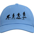 Dope Hydrofoil Surfing Printed Baseball Hat Adjustable Fit Lightweight Light Blue Cap For Water Sports Fans, Perfect Gift For Beach Days.