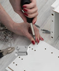 Installation of Stainless Steel Roller Catch For Wardrobe And Kitchen Cabinets, Press To Open Door Latch With Collision Protection