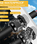 50 Pack 3/4 Inch NPT Black Nylon Cable Glands IP68 Waterproof, Adjustable Locknut, Cable Diameter Compatible, Durable Waterproof Connectors And Cord Grip For Outdoor, Marine, And Industrial Use in split-view waterproof application