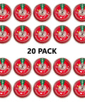 20 Pack UL Listed 100 PSI Water Fire Extinguisher Gauge For Stainless Steel Badass Pressure Monitor Dial, red dials.