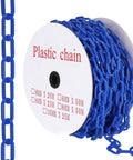 Heavy Duty 120 Ft Plastic Safety Chain With 25 S Hooks For Crowd Control And Barrier Setup All Weather UV Resistant Outdoor Chain Links