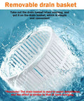 Compact Portable Mini Washing Machine That Is A Total Game Changer, Lightweight drain basket in water for easy dehydration.