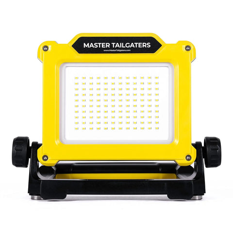 FLUD 4000 LED Work Flood Light For Dewalt 20V Battery Ultra Bright Portable Worksite Light With Three Brightness Levels And USB Power Tough Cordless Floodlight Built For DIYers And Pros