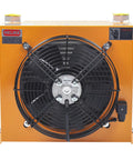 Hydraulic Oil Cooler Fan 60W 110V Industrial Heat Exchanger With Precise Welding And Built Tough High Flow Fan 100 Liters