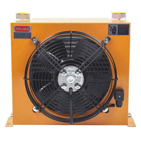 Hydraulic Oil Cooler Fan 60W 110V Industrial Heat Exchanger With Precise Welding And Built Tough High Flow Fan 100 Liters
