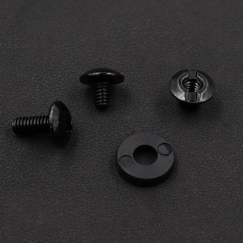 96-Piece Beefy Black Chicago Screws For Leather And Kydex Holsters And Knife Sheaths, Size 8-32 By 1/4 And 3/8 Inch components
