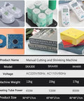 Manual Cutting and Shrinking Machine with adjustable power for efficient thermal packaging and sealing tasks.