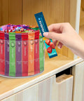 4 Compartment Drink Packet Organizer With 360 Degree Turntable Rotating Lazy Susan For Powdered Drink Mixes Water Packets Flavor