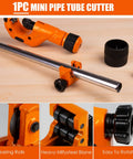 Fast Tubing Cutter Set With Mini Cutter And Deburring Tool for quick cuts on three sixteenths to two inches aluminum copper PVC