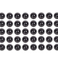 Fifty Piece Silicon Nitride Si3N4 Ceramic Balls Three Sixteenth Inch G5 Precision Bearing Spheres arranged in rows.