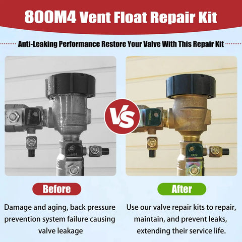 Vent Float Repair Kit For Watts 1 Inch 800QT Backflow Valve And 1 Inch Pressure Vacuum Breaker Replacement Parts 800M4 Model comparison