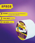 Beast Tough White Duct Tape 3 inch by 30 yard roll, waterproof and weatherproof, with industrial-grade adhesive.