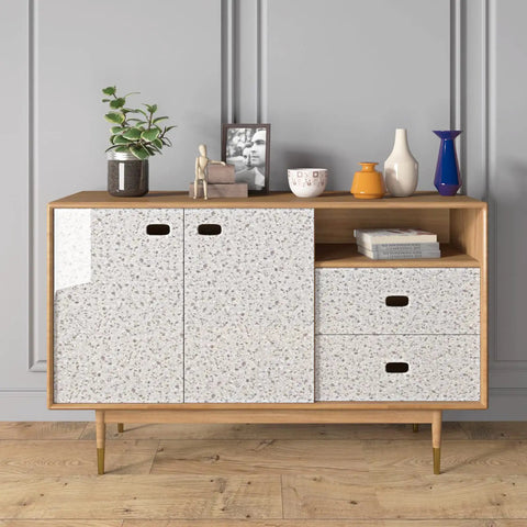 Cabinet with Granite Contact Paper Peel And Stick For Kitchen Countertops Cabinets And Tables Budget Friendly Waterproof Self Adhesive Vinyl Wallpaper In Grey Marble Look 36 Inch By 200 Inch Roll Removable Repositionable With No Residue applied