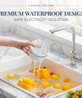 Produce Cleaner For Fruits And Veggies Upgraded Washing Device with Deep Surface Clean Vortex Water Flow Purifier in use