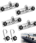 Straight Badass Aircraft Grade Aluminum Bimini Top Mount For Your Boat Track System Fits Lund Sport And Tracker Versatrack with hinges