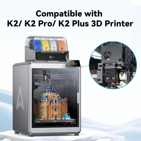 K2 Plus Extruder Kit Upgrade With Dual Gear Feed And Filament Break Sensor, 6.25 To 1 Ratio, 80N Push Force, 1.75mm Filament, Drop In For K2 And K2 Pro Combo, Smooth Reliable Filament Feed Upgrade on K2/K2 Pro printer