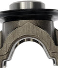 Heavy Duty Rear Differential End Yoke Assembly Fits 1975 To 2014 Ford Lincoln Mazda Mercury With 8.8 Inch Axle side view showing steel construction.