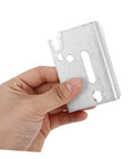 Person holding Heavy Duty Track Jamb Bracket For Sliding Doors Steel Construction With Easy Install Built Tough Durable Hardware