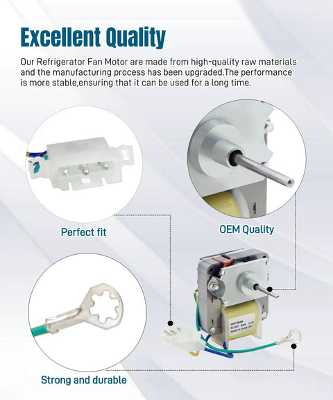Refrigerator Evaporator Fan Motor Replacement 120V 60Hz 0.13A For Reliable Cooling That Runs Like A Boss Compatible with Electrolux