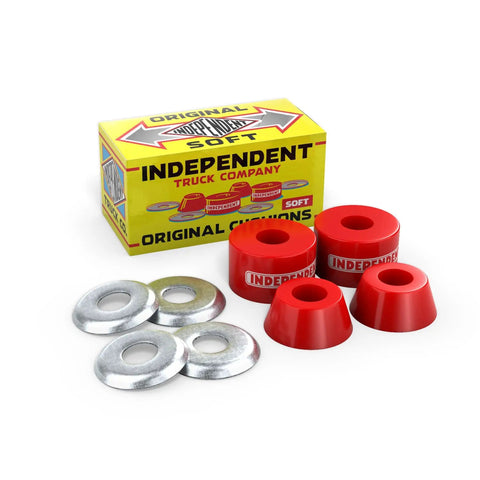 Skateboard Trucks With Genuine Original Cushions And Soft 90A Bushings For Independent Stages 1 Through 7 To Boost Stability