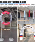 DIY Obstacle Course Kit For Drones Dope Hoop Gates And PVC Track For 23.6 Inch Quadcopter FPV RC Racing Training Set Stable Crashproof Obstacle Course For Practice Competitive Drills And Custom Track Building featuring red and black checkerboard gates.