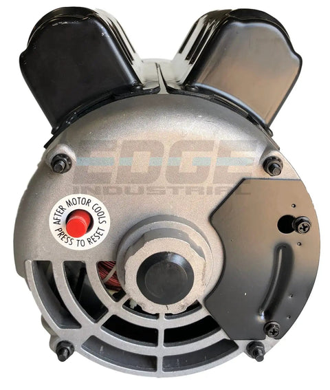Front view of a 2 HP Compressor Duty Electric Motor Open Drip Proof Single Phase 3450 RPM 56 Frame Five Eighth Inch Shaft
