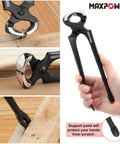 4 Piece Pry Bar Set With 12 Inch Utility Claw Bar 10 Inch Flat Pry Bar 7 Inch Flat Pry Bar And 8 Inch End Cutting Pliers For Demolition
