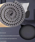 Heavy Duty Soundproof Foam Wall Panels Self Adhesive Acoustic Padding rolled into a spiral for easy installation, flame retardant.
