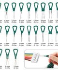 Deutsch Connector Terminal Removal Tool Set For DT DTM DTP DTHD HD Series Depinning Kit tool sizes with connector.