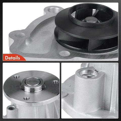 Detailed view of Engine Water Pump With Gasket For 1.8L 2.0L 2.4L DOHC SOHC Four Cylinder Engines Fits Dodge Jeep Chrysler Mitsubishi Ram