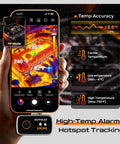 Next Level Thermal Camera For iPhone Android And Tablet With 512 By 384 IR Clarity USB C Port Works With iOS 15 16 17 And iPad For Home Inspections HVAC And Auto, USB-C thermal camera on phone