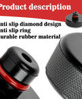 Tesla jack pad set, 4-pack, black rubber lifting pucks with red ring for Model 3/Y/X/S; anti-slip diamond design
