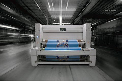 Fabric printing machine producing Texas State Flag 3 By 5 Feet USA Made To Official State Design Specs Premium Quality Durable Construction