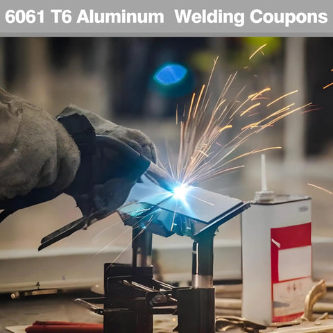 32 Pack 6061 T6 Aluminum Welding Coupons Kit, One Eighth Inch Thick, 2 By 4 Inch Plates for MIG TIG Stick MMA Arc Brazing Practice