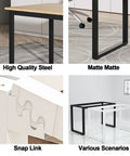 Heavy Duty Industrial Metal Table Legs For Dining Bench Desk And Furniture Builds Matte Black Cast Iron Base with Snap Link Design.