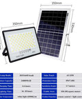 JUDYSSY Patio Lightingdiy Solar Street Light W/Remote Control, led solar flood lights with solar panel, 400W, IP67 waterproof.
