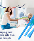 Gotta Have Dryer Lint Vacuum Attachments Kit for Deep Cleaning and Fire Prevention with Blue Vent Hose Brush