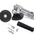4 Inch Pneumatic Air Angle Grinder 11000 Rpm High Speed Polisher Heavy Duty Metalwork Tool with disc and accessories.