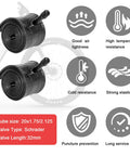 Rolled inner tubes with Schrader valve, features of 20x2.125 Inch Folding Tire Kit With Inner Tubes And Levers, Puncture-Resistant