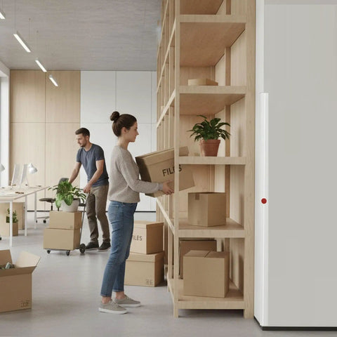 Heavy Duty Self Adhesive Wall Corner Protectors Peel And Stick Corner Guards For Quick Home Refresh shown in an office space with shelves.