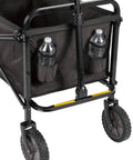 Heavy Duty Collapsible Utility Wagon For Outdoor Gear And Camping 265 Pound Capacity With Wide 40 Inch Loading Space
