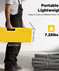 Person holding yellow case for 8 Ton Hydraulic Rebar Cutter With Case Portable Steel Bar Cutter For Construction Cuts Rebar From 4mm To 16mm 0.16 To 0.63 Inch Heavy Duty Cutting Tool For Job Sites And DIY Projects