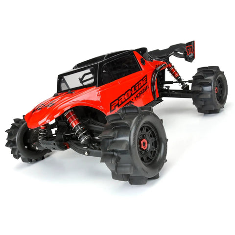Belted 2.8 Inch Sand Paw HP Paddle Tires On Raid Black 6x30 Wheels With Removable Hex 12mm And 14mm Pre Mounted For Sand Drag Racing