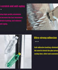 Self-Sealing Pipe Insulation Foam Tube for Outdoor Water Lines with Antifreeze Aluminum Foil Heat Shield shown with adhesion details