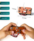 Wooden Racing Car Kit For Kids Aged 8 To 12 With Remote Control Steering Rear Wheel Drive Hands On Science Learning DIY Science Project Build Your Own Speedy Car Educational Gift For Boys And Girls controller, 2.5 x 1.3 inches