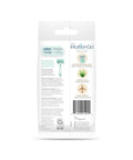 Back of Intuition Go Disposable Razor For Sensitive Skin With BuiltIn Moisturizing Aloe Bar 4Fold Pivoting Head packaging