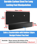 Foot Pull For Trash Cabinet Drawer With Touchless Hands Free Operation For Full Overlay Doors Black Finish Dimensions Shown